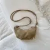 Bolsa translúcida transfronteriza para mujer de alto valor estilo extranjero nueva moda versátil de un solo hombro para debajo del brazo bandolera bolsa para el día a día bolsa de albóndiga