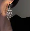 Pendientes Largos con Corte de Abanico del Mismo Estilo que Jin Chen y Pendientes para Mujer Diseño de Nicho Elegantes de Gama Alta Modernos Pendientes con Estilo