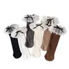 Meias 3/4 para Meninas, Meias de Renda, Estilo Princesa Lolita, Meias de Algodão Estilo Coreano para Bebês, Meias de Meia-Panturrilha com Laço, Atacado do Fabricante