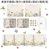 BC024 Comercio Exterior Retro Flores Silvestres Pequeñas Mariposas Fiesta de Cumpleaños Recuerdos de Fiesta Bolsa de Dulces Decoración Tarjeta de Felicitación de Papel