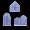 Espelho Princesa Castelo Desenhos Animados Casa de Casamento Creative DIY Decoração Gesso Argila Suporte de Mão Molde Decoração