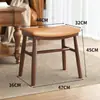 Banqueta de Maquiagem de Madeira Maciça Banqueta Selim Novo Estilo Chinês Mesa de Centro Banqueta com Assento Macio Banqueta para Sofá de Sala de Estar Banqueta para Trocar Sapatos na Porta Banqueta de Vestir