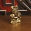 Nuevo Latón Retro Deseo de Vida Cacahuete de Cobre Adornos de Deseo Decoración de Escritorio para Hogar y Oficina Cobre