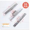 Caja de seguridad de acero inoxidable aleación de aluminio cerradura para ventana de puente roto plana cilindro de cerradura de ventana pantalla de ventana cerradura de puerta y ventana integrada caja de accionamiento bidireccional caja de cerradura