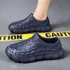 Sapatos de Trabalho Casuais Resistentes ao Desgaste, Antiderrapantes, Resistentes a Óleo, Estilo Hotel, Sapatos de Chefe Masculinos, Leves e Impermeáveis