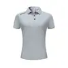 Camisa Polo de Color Sólido para Hombre de Verano con Logo Personalizado, Camiseta de Cuello Campana, Ropa de Trabajo Lisa de Manga Corta, Camisa Cultural Bordada
