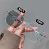 Nuevas gafas para miopía fotosensibles que cambian de color, gafas planas sin graduación para mujer, montura de gafas anti-ultravioleta ligera de alta definición