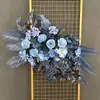 Flores de chão para casamento frescas e simples estilo coreano decoração de caminho de flores de casamento arte floral fundo de boas-vindas flor visual merchandising tecelagem de flores de seda