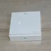 Venta al por mayor de fábrica tipo 86 interruptor de pared blanco de un polo y tiro simple, bloque de PC, placa de combustible, interruptor de balancín simple