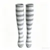 Calcetines de rayas transfronterizos hasta la rodilla, calcetines de media pantorrilla, calcetines CQS para mujer, calcetines para actuación en escenario, calcetines deportivos de estilo europeo y americano, calcetines de rayas para pantorrilla