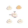 Accesorios de Joyería de Aleación para Hacer Manualidades con Forma de Gota de Aceite Bolsita de Maquillaje para Niñas Accesorios de Tacones Altos Pulsera Pendientes Colgante W507