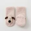 25 Calcetines Gruesos de Bebé para Otoño e Invierno Infantil Recién Nacido Clase A Calcetines de Piso 1-3 Años Antideslizantes Dibujos Animados Muñeca Cachorro