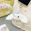 Colgante de Peluche de Conejo Holandés con Pajarita, Muñeco de Conejo Lindo para Bolsos de Niñas y Llaveros de Teléfono