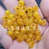 Anel de Jade Azul-Esverdeado com Padrão Floral de Jadeíta, Contas de Jade Soltas, Jade Branco Hetian de Xinjiang, Jade de Quartizito, Anel de Jade com Furo Grande