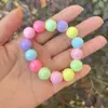 Pulsera de Cuentas de Colores para Niños Pulsera Linda de Colores Dulces para Niñas Cuentas de Plástico Pulsera de Cuentas de Colores Venta al por Mayor