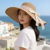 Chapéus de Praia de Renda com Laço para Mulheres, Atacado 25 Peças, Chapéus de Sol para Proteção Solar no Verão, Chapéus de Sol para Férias na Praia