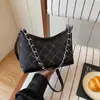 Bolso de Hombro de Moda Trendy para Mujer Primavera 2026, Bolso de Axila de Cadena de Pedrería de Alto Valor, Bolso Cruzado Texturizado para el Trabajo