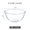 Forno de Micro-ondas Transparente Forno Disponível Tigela e Bacia de Vidro Tigela Doméstica para Macarrão com Alças Tigela para Salada de Frutas Pote Redondo