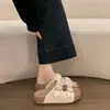 Sandálias Birkenstock de Solado Grosso para Mulheres, Verão, Fivela de Couro, Ajustável, Versátil, Retrô, Antiderrapante, Chinelos Casuais de Praia, de Calçar