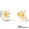 Exquisita serie floral de nicho, con pendientes frescos y de estilo pastoral, modernos y minimalistas, un diseño de pendiente nuevo y versátil para mujeres jóvenes