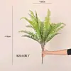 Samambaia mimosa folha de samambaia cauda de leque planta parede decoração macia arranjo de flores material de folha grama artificial galho grande samambaia persa