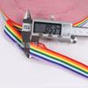 En stock 1-6CM poliéster color arcoíris cifrado cinta de costilla decorativa rayas de colores ropa bolsos cinturón tejido