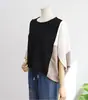Comercio Exterior Comercio Electrónico Transfronterizo Nuevo Casual Cuello Redondo Simple Manga de Murciélago Camiseta Amazon Explosiones Manga de Siete Puntos Camisa de Punto