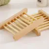 Saboneteira Quadrada de Bambu Suporte de Sabonete Doméstico para Banheiro Rack Drenante para Sabonete Mais Vendido na Amazon Entrega Direta da Fábrica