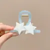 Pinza para el cabello de tamaño mediano de lunares blancos y negros estilo francés, diseñada para la parte trasera de la cabeza, un accesorio para el cabello nuevo y elegante con un aspecto sofisticado y con estilo