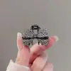 Coreia do Sul presilha de cabelo pequena com laço de strass requintado, feminina, tamanho pequeno, presilha de cabelo de princesa, acessório de cabelo fofo de alta qualidade, presilha superior