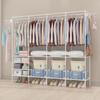 Cabideiro Simples Prateleira de Armazenamento Cabideiro Secador de Roupas Cabide de Chão Armazenamento Doméstico Quarto Guarda-Roupa Multifuncional