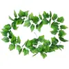 Simulación 66 piezas 3D Hoja de Uva Enredadera Planta de Vid Hojas Techo de Tubería Decoración Enredadera de Hoja Verde