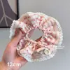 Elástico de Cabelo para Meninas com Coque, Lindo Acessório de Cabelo, Design de Coração Doce, Novo Elástico de Cabelo Flor de Cabelo de Alto Valor