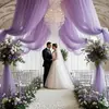 Arco de Boda Estilo Francés, Cortinas de Boda, Gasa de Malla, Decoración de Lugar de Fiesta de Boda al Aire Libre, Gasa Decorativa