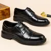 Nueva Moda Masculina de Caña Baja Otoño/Invierno con Cordones Casual de Negocios Sencillo Formal para Banquetes Bodas Zapatos de Piel Dropshipping