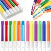 Pintura de Espuma 3D para Palomitas de Maíz, Opciones Regulares Fluorescentes de Doble Color, Bolígrafo de Pintura para Manualidades Infantiles para Tarjetas de Felicitación y Creaciones en Lienzo