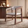 Silla de comedor de madera maciza silla de mesa de comedor silla de té silla de escritorio silla con respaldo estilo chino hogar comedor respaldo lujo ligero moderno simple