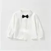 Roupa Formal de Manga Longa para Bebê Menino Outono Roupa de Festa de Aniversário Conjunto de Calça Longa para Bebê Recém-Nascido Conjunto de 100 Dias para Bebê de Um Ano