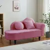 Sofá Bege para Apartamentos Pequenos, Sofá de Sala, Sofá de Tecido Moderno para Lojas de Roupas e Pousadas, Sofá Preguiçoso