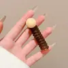 Goma para el pelo de cordón de teléfono de fresa y coco para niña, Elegante, Sin marca, No aprieta, Alta elasticidad, Duradera, para mujeres