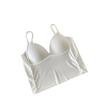 Camisola con Almohadillas para Mujer para Usar Afuera y Adentro, Top Tubo Envolvente para Pecho para Chicas Estudiantes, Lencería Todo en Uno Ajustada y con Espalda Hermosa