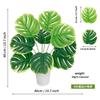 Planta verde casco de tartaruga bambu simulação cabeça pequena modelagem anêmona solta planta de viagem banana decoração de interior plantas ornamentos em feixe atacado