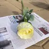 Rosa de Cabeça Única Rosa Francesa Decoração de Casa Casamento Galho Único Rosa Artificial Exportação Transfronteiriça Flor Artificial
