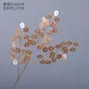 Flores Artificiales Doradas, Arreglo Floral de Cubeta de Bendición de Año Nuevo, Material Floral para Salón de Bodas de Eucalipto y Frutos de Acebo, Adornos Chinos