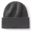 Nuevo gorro de cachemira, engrosado, amigable con la piel, a prueba de frío y cálido, suave y cortavientos, gorro de punto simple, gorro frío para ciclismo