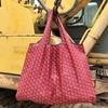 Bolsa de Compras Plegable para Supermercado Tela Floral Portátil Poliéster Bolsa de Almacenamiento Portátil Gran Capacidad Rectangular Engrosada Venta al por Mayor