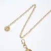 Accesorio de Cintura con Cara y Luna en Relieve con Cadena de Extensión Multicapa, Colgante de Sol, Cadena de Cintura de Metal, Cadena de Falda Versátil para Chicas Atrevidas