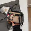 Bolso de Mano Pequeño de Patchwork Colorido de Moda para Mujer, Nuevo Estilo Primavera/Verano 2026, Bolso de Hombro Elegante, Bolso Cruzado de Moda