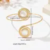 Pulsera Abierta Geométrica de Metal con Forma de Gota de Agua Transfronteriza, Pulsera de Lujo Ligero Estilo Ins, Joyería Exagerada de Moda Europea y Americana