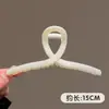 Pinza Geométrica Simple para el Cabello, Pinza de Moda para la Parte Trasera de la Cabeza, Pinza Femenina de Color Café, Accesorio para el Cabello de Pinza de Tiburón de Alta Gama y Exquisito